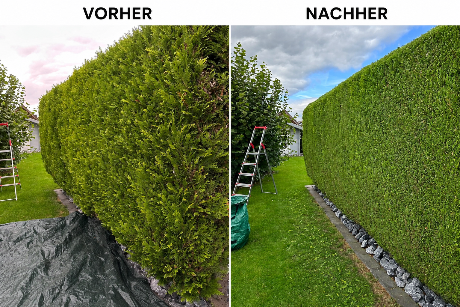 Gepflegte Hecke – Haus & Gartenservice Touma